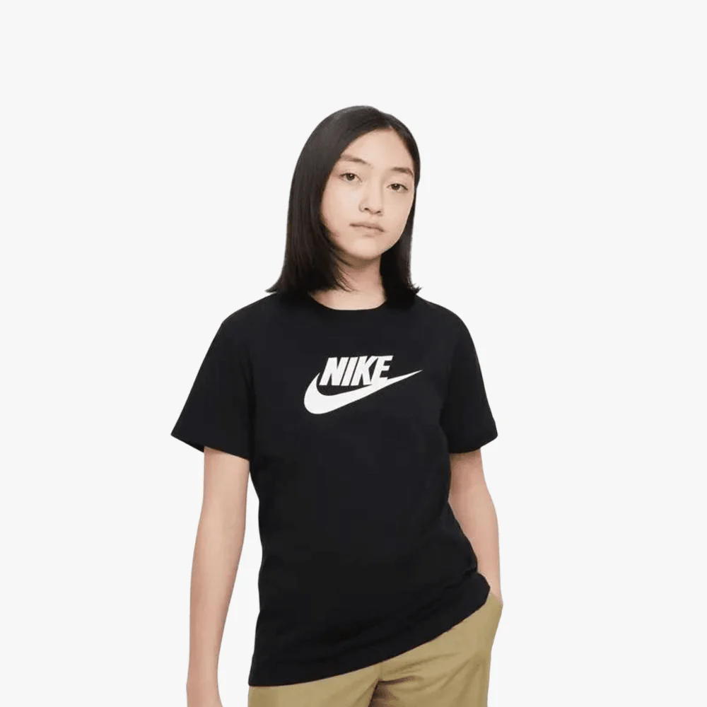 Nike Girls Futura Short Sleeve Tee Black