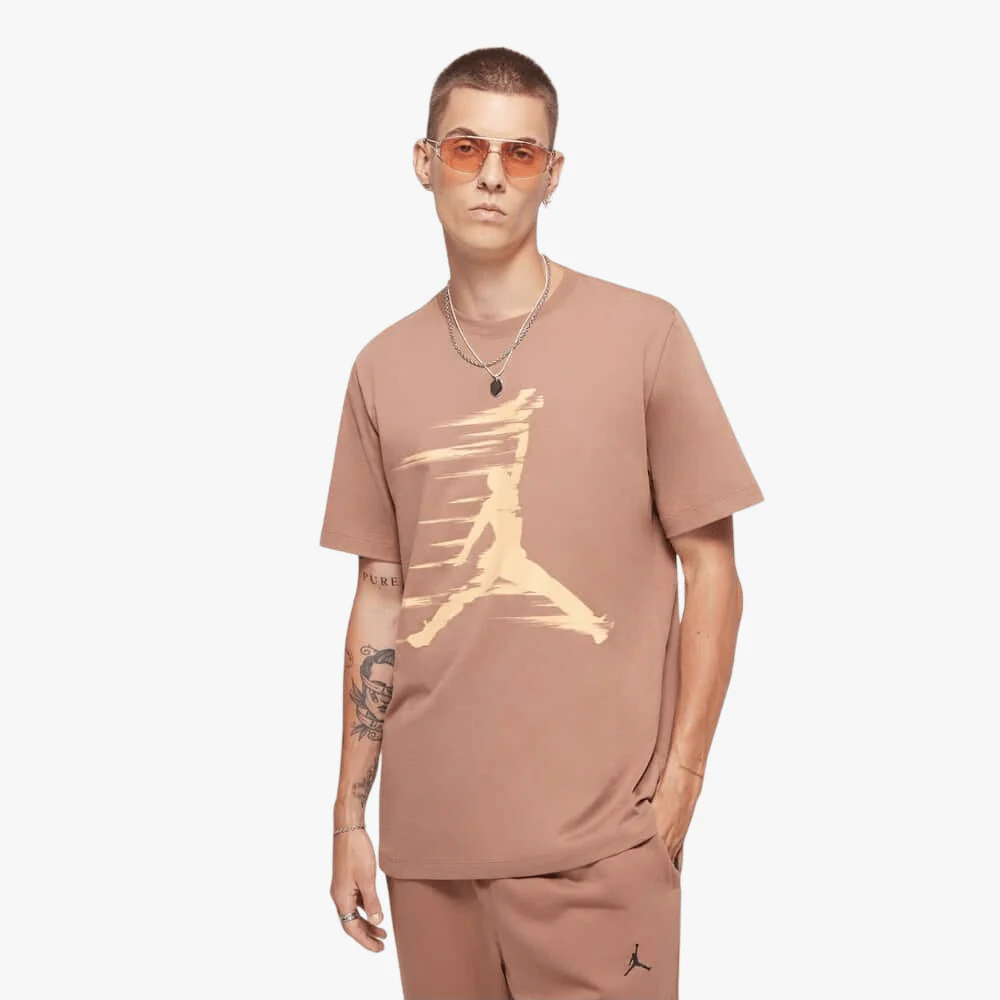 Nike Mens Jordan Mvp Short Sleeve Tee Brown