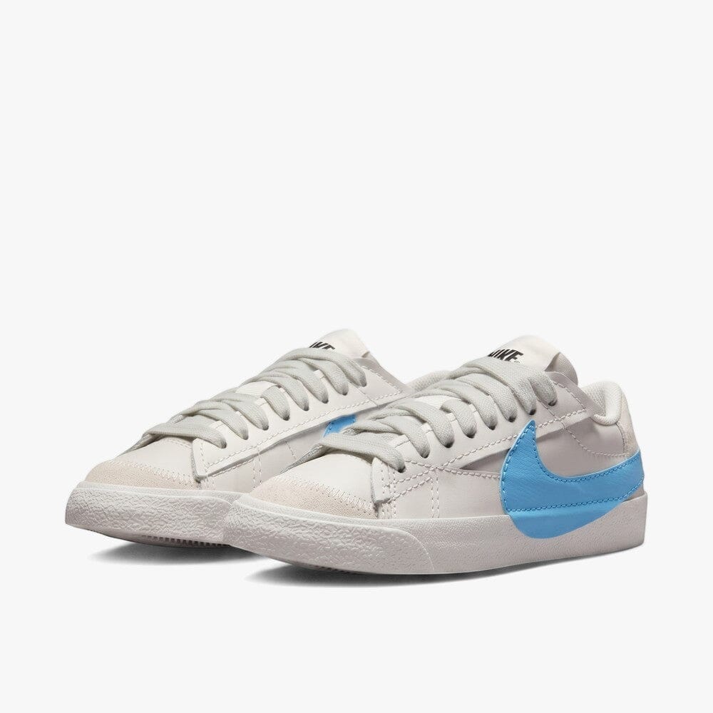 Nike Womens Blazer Low '77 Sneaker Jumbo Light Bone Blue