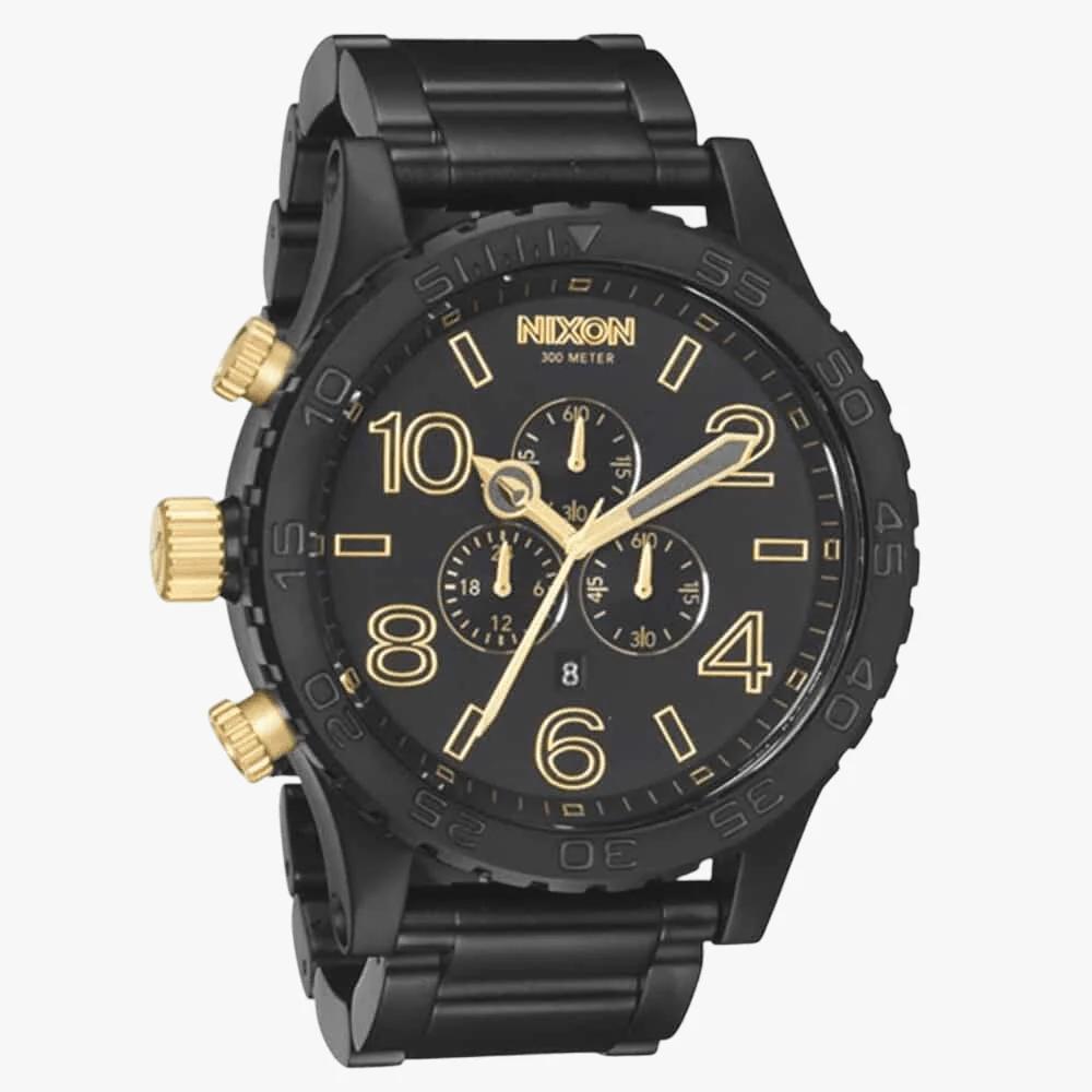 Nixon 51-30 Chrono Matte Black/Gold