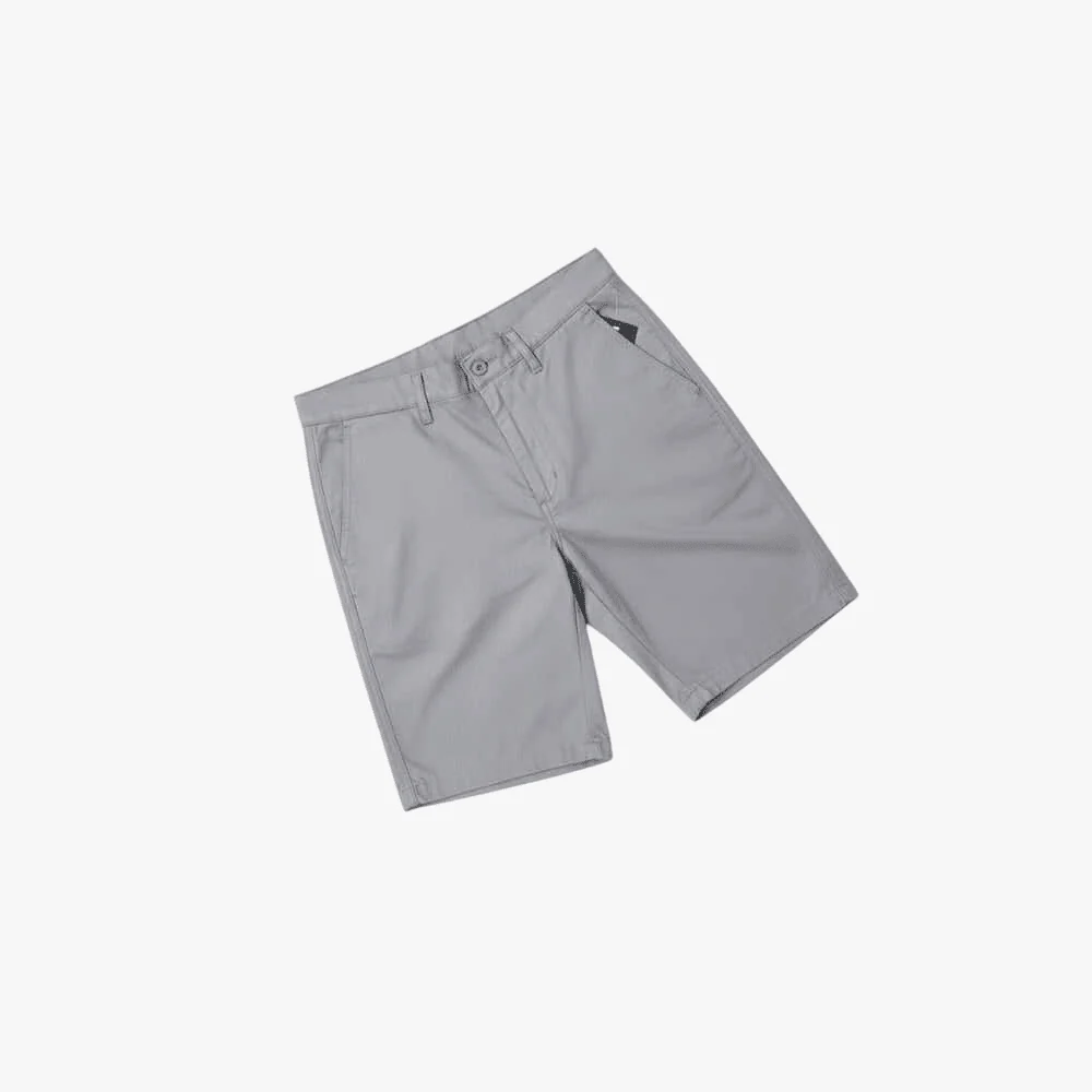No Rules Mens Stretch Chino Shorts Grey