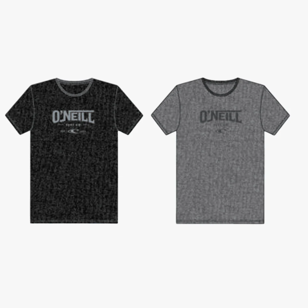 Oneill Boys Locked Short Sleeve Tee Charcoal Mel