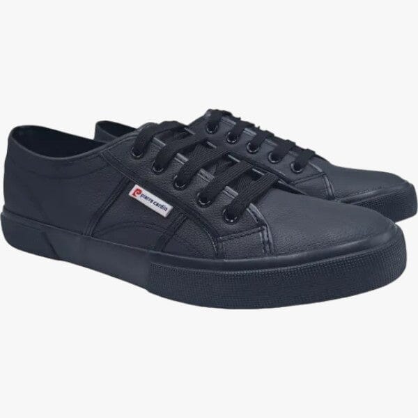 Pierre Cardin Mens Justin Pu Leather Sneaker Black