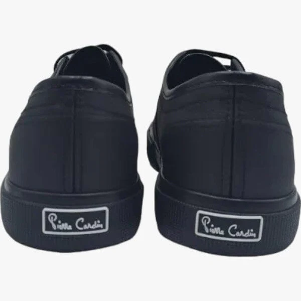 Pierre Cardin Mens Justin Pu Leather Sneaker Black - Image 2