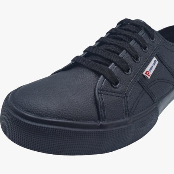 Pierre Cardin Mens Justin Pu Leather Sneaker Black - Image 5