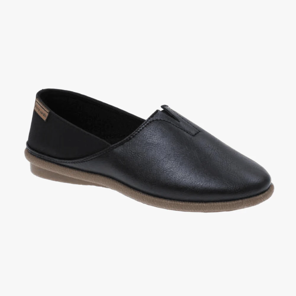 Pierre Cardin Womens 01424 Slip On Shoe Black Mono