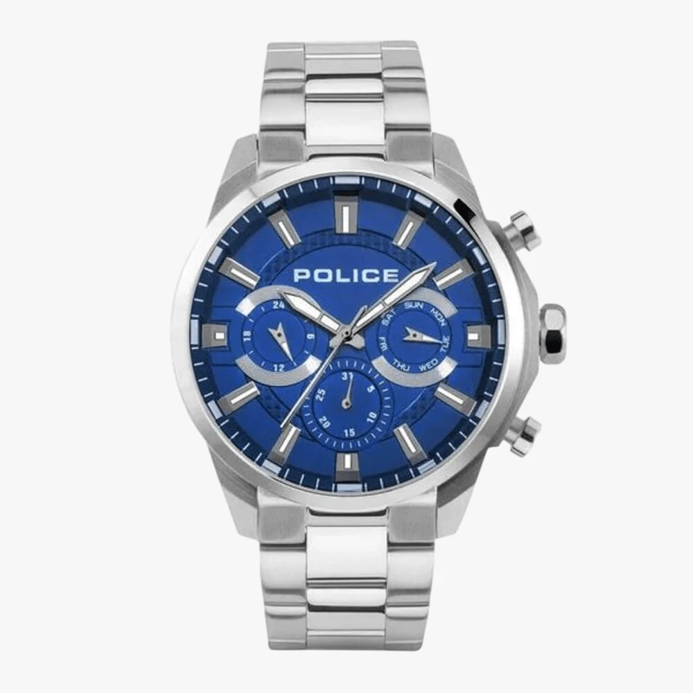 Police Mens Menelik Watch Silver