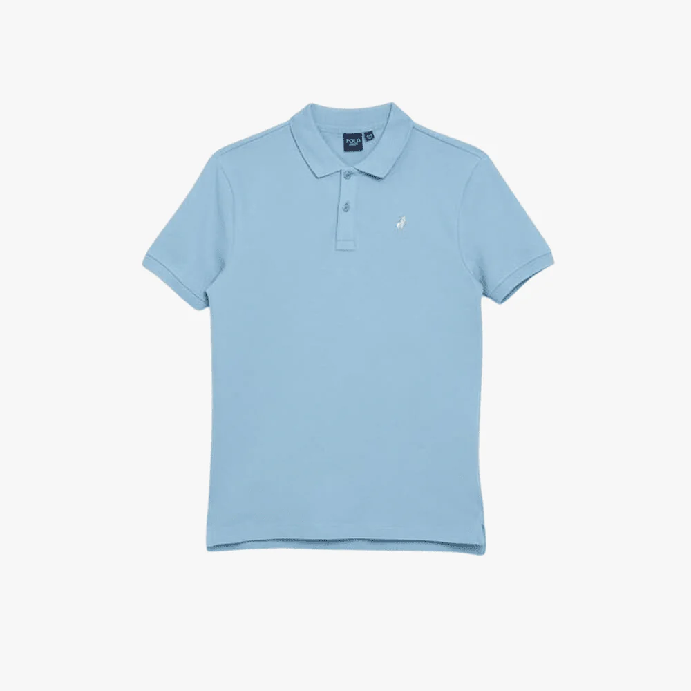 Polo Boys Austin Short Sleeve Golfer Glacier Blue