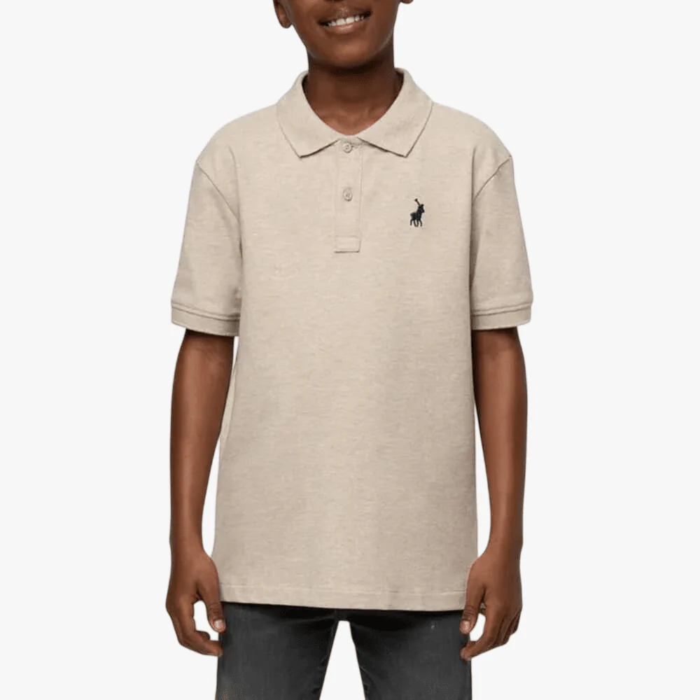 Polo Boys Austin Short Sleeve Golfer Stone