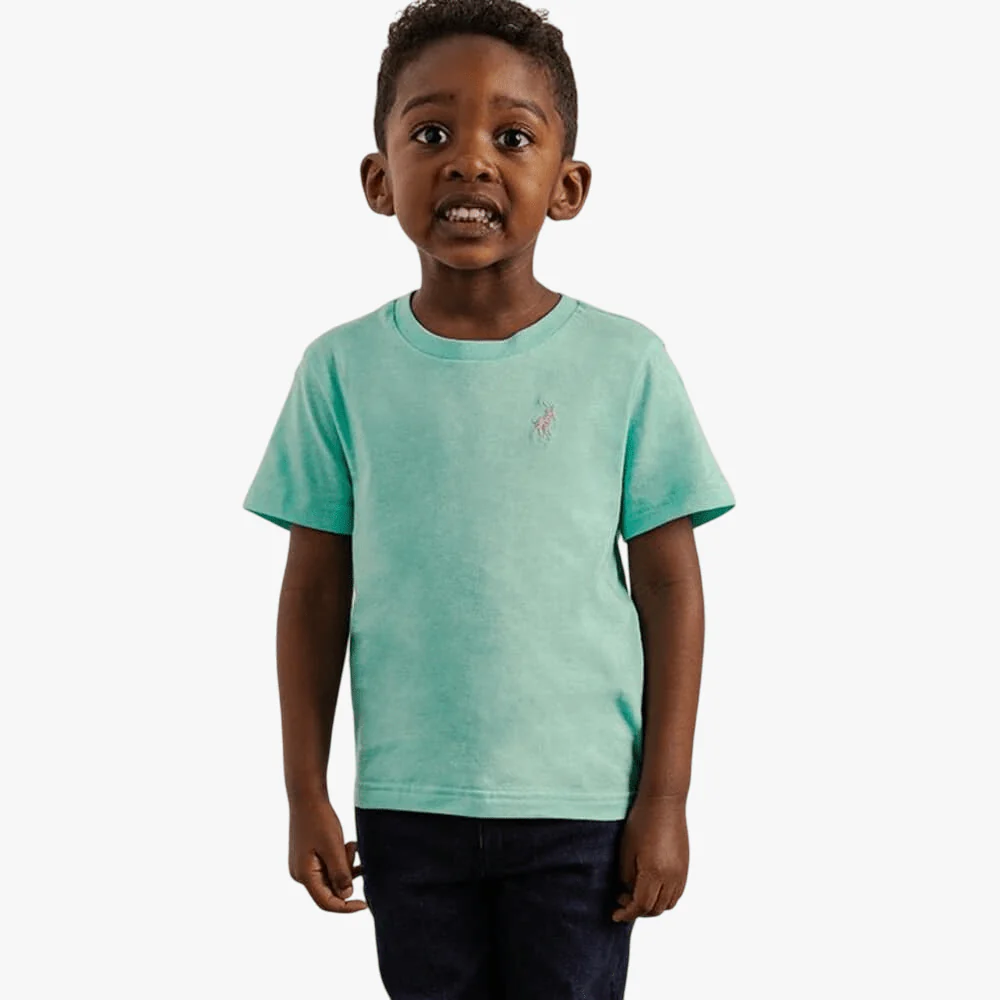 Polo Boys Rick Short Sleeve Tee Turquoise >439-22