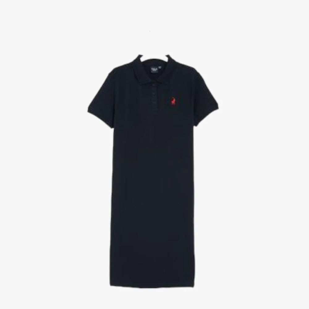 Polo Girls Classic Short Sleeve Golfer Dress Navy