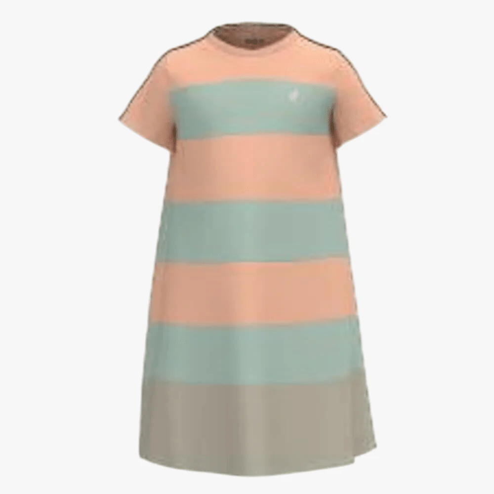 Polo Girls Cristina Short Sleeve Dress Pale Peach