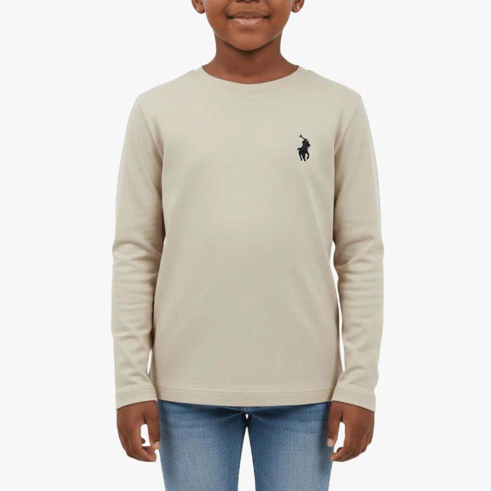 Polo Girls Mia Long Sleeve Tee Putty