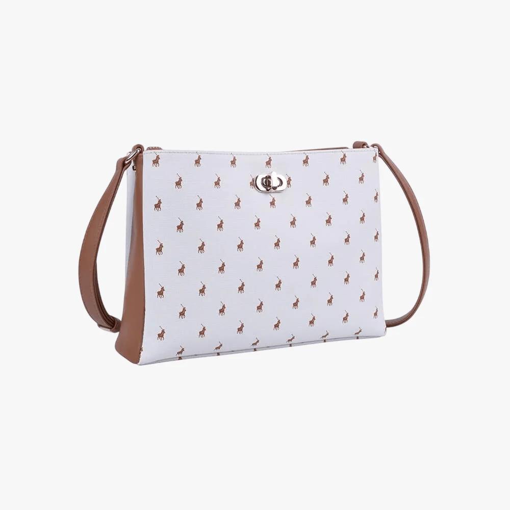 Polo Iconic Multi Tote Compartment Sling White