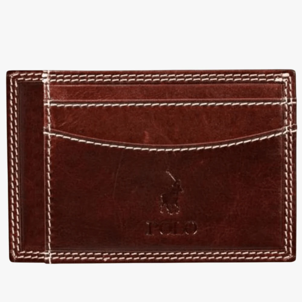 Polo Kenya Credit Card With Top Flap Wallet Brown