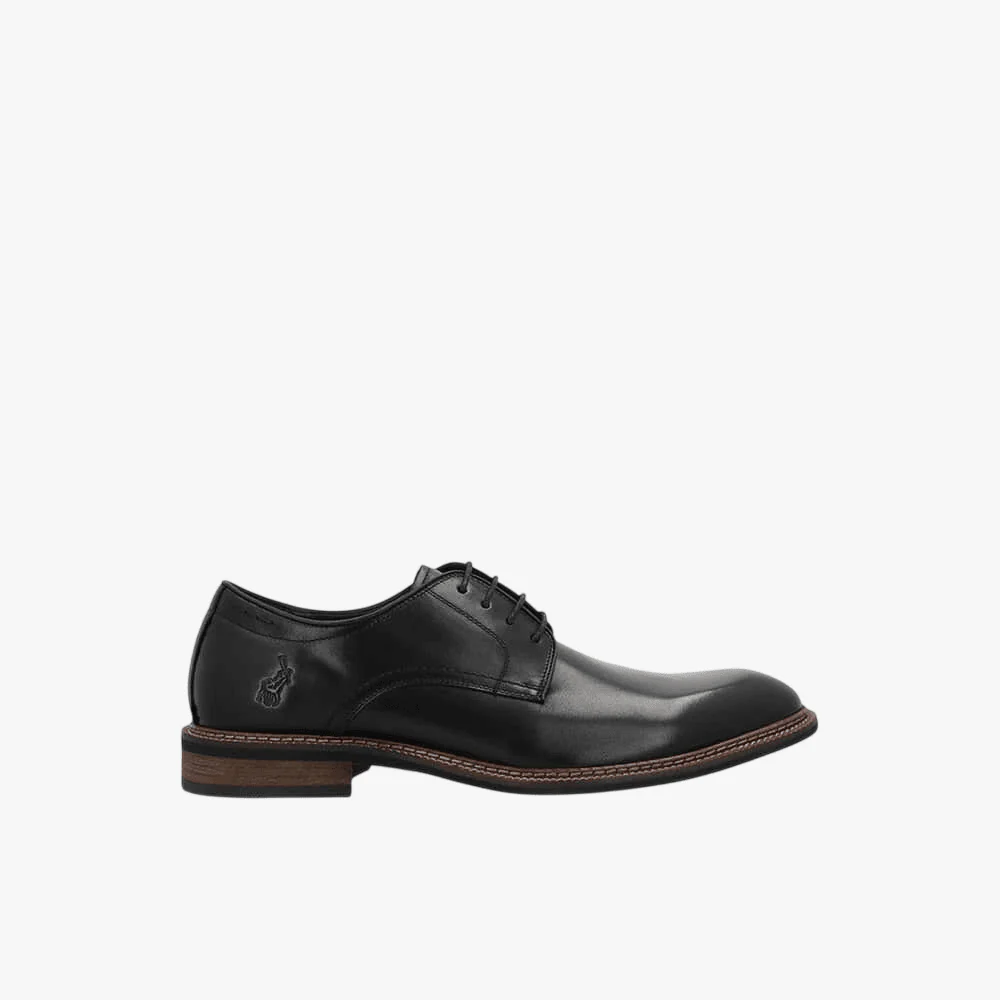 Polo Mens Classic Gibson Lace Up Shoe Black