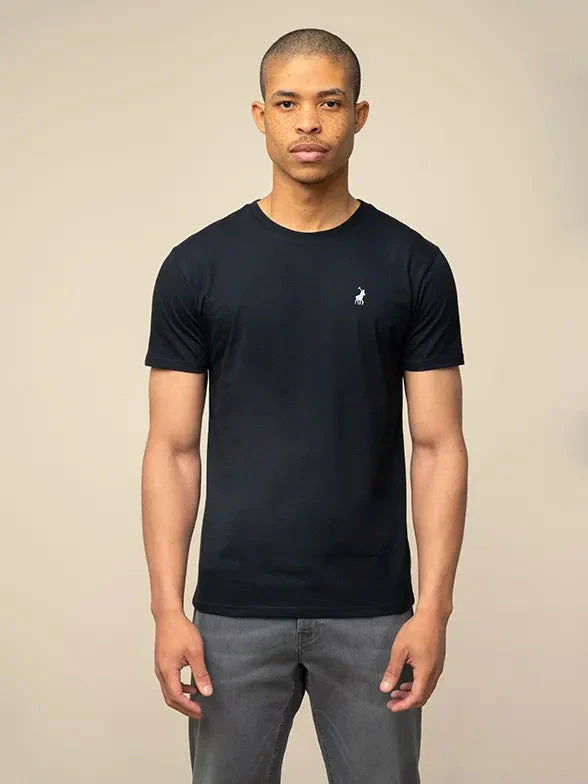 Polo Mens Crew Neck Short Sleeve Tee Black - Image 4