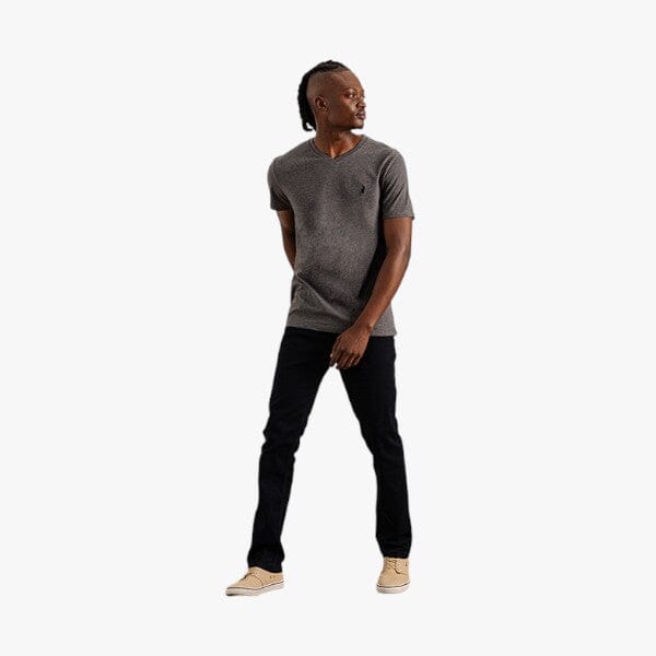 Polo Mens Crew Neck Short Sleeve Tee Charcoal - Image 5