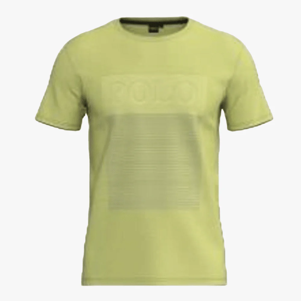 Polo Mens Graphic Logo Short Sleeve Tee Light Yellow