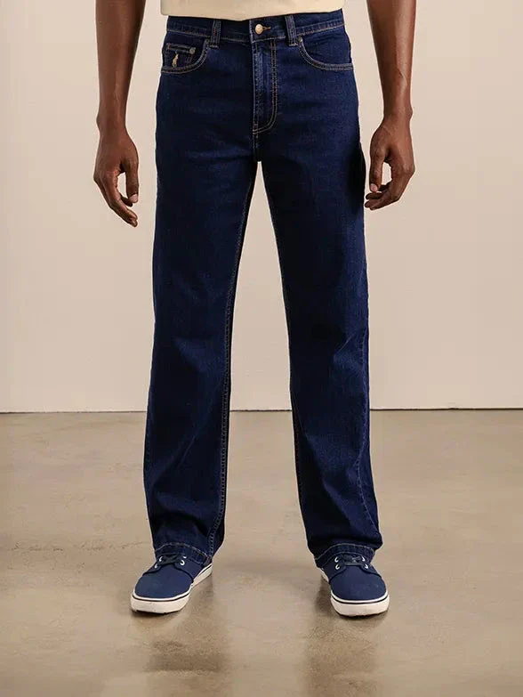 Polo Mens Paul Comfort Fit Relaxed Leg Stretch Denim Indigo - Image 2