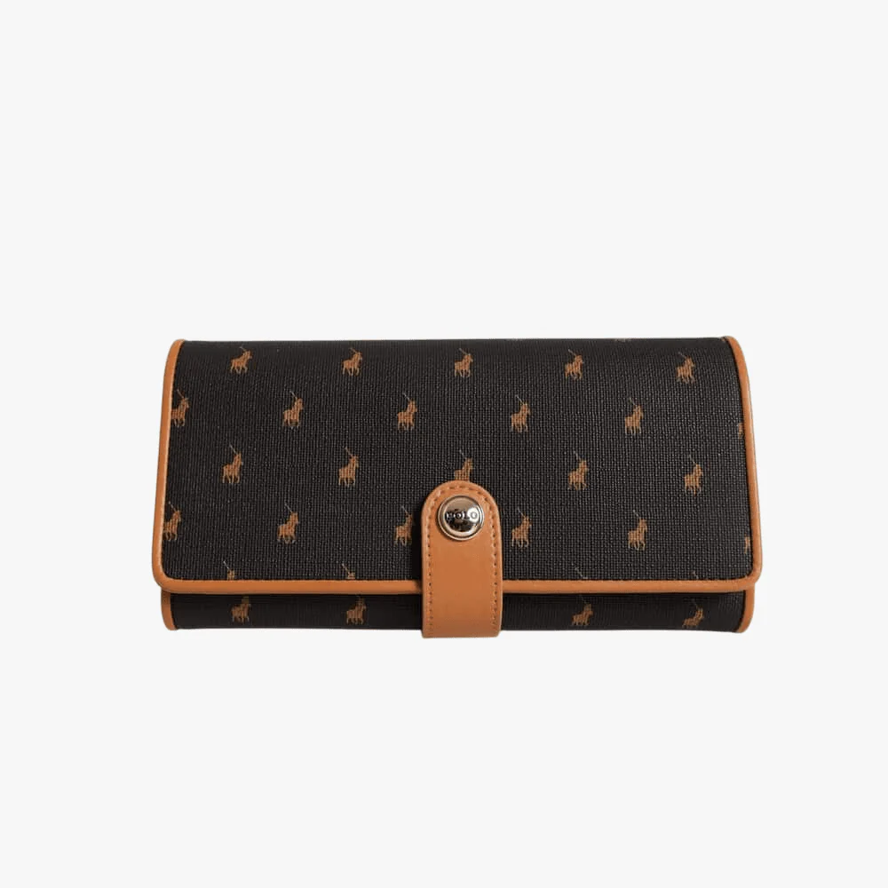 Polo New Iconic Trifold Purse Brown