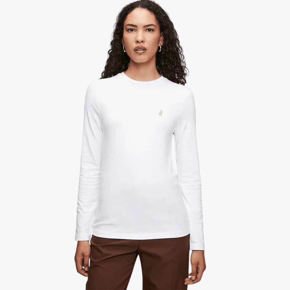 Polo Womens Alice Long Sleeve Tee White