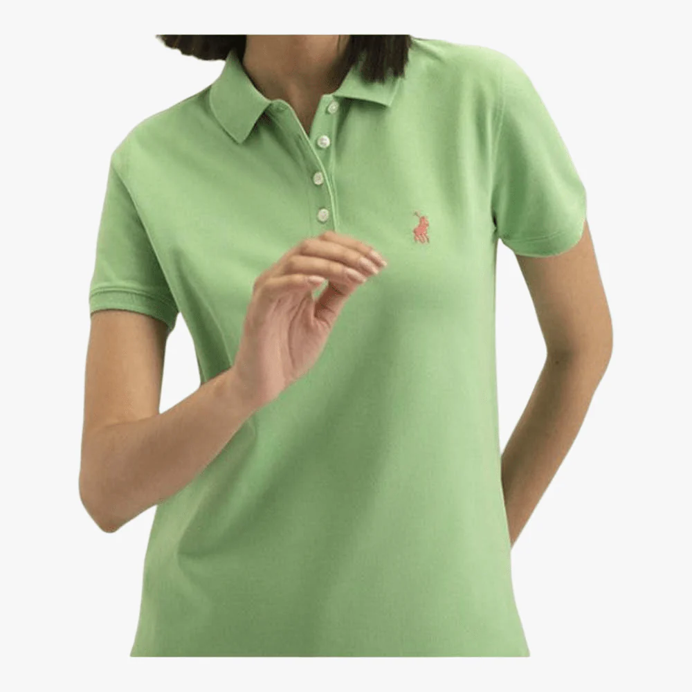 Polo Womens Basic Short Sleeve Golfer Green