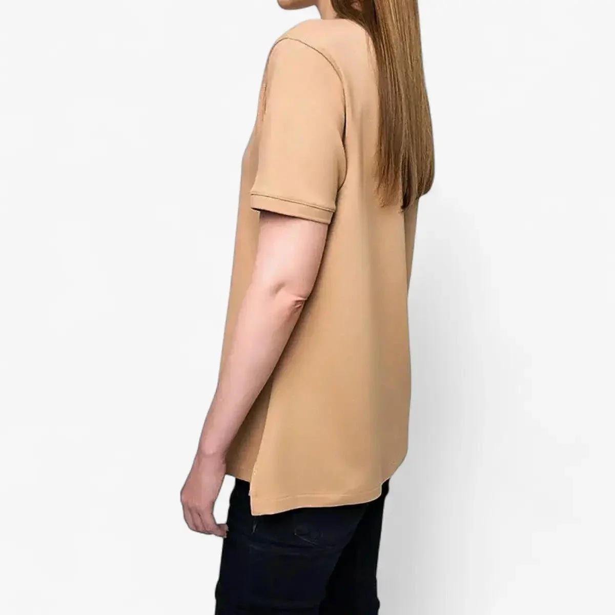 Polo Womens Margot Short Sleeve Golfer Taupe - Image 4