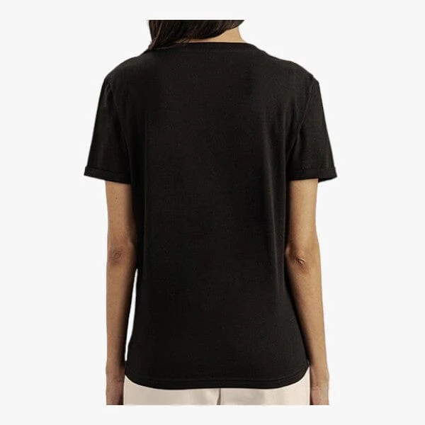 Polo Womens Olivia Embroid Short Sleeve Tee Black - Image 4