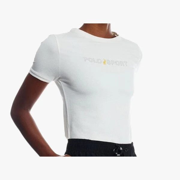 Polo Womens Pam Embroid Short Sleeve Tee Ecru - Image 4