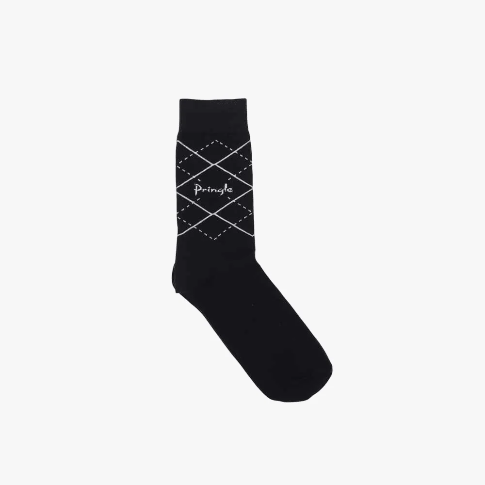 Pringle Heritage Argyle Sock Black
