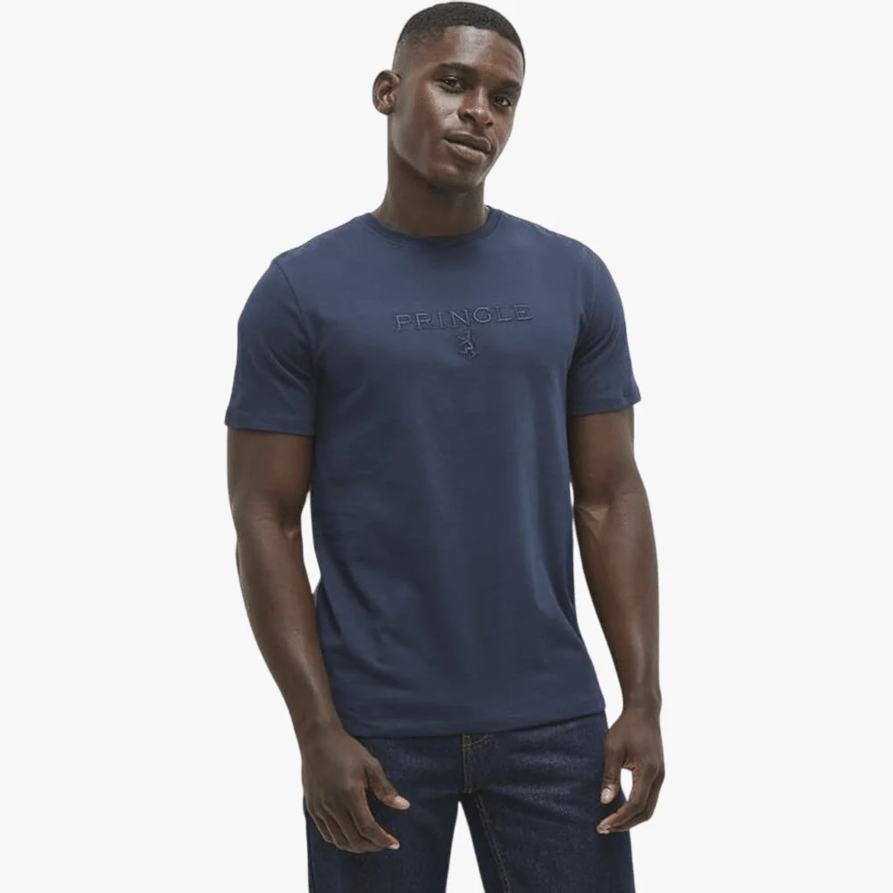 Pringle Mens Ace Short Sleeve Tee Navy