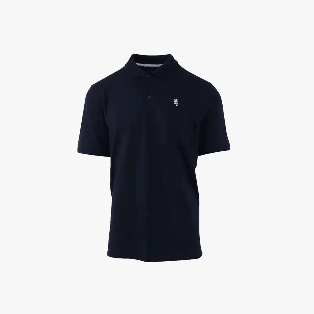 Pringle Mens Austyn Core Pima Pique Short Sleeve Golfer Navy
