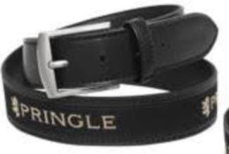 Pringle Mens Casual Belt Black