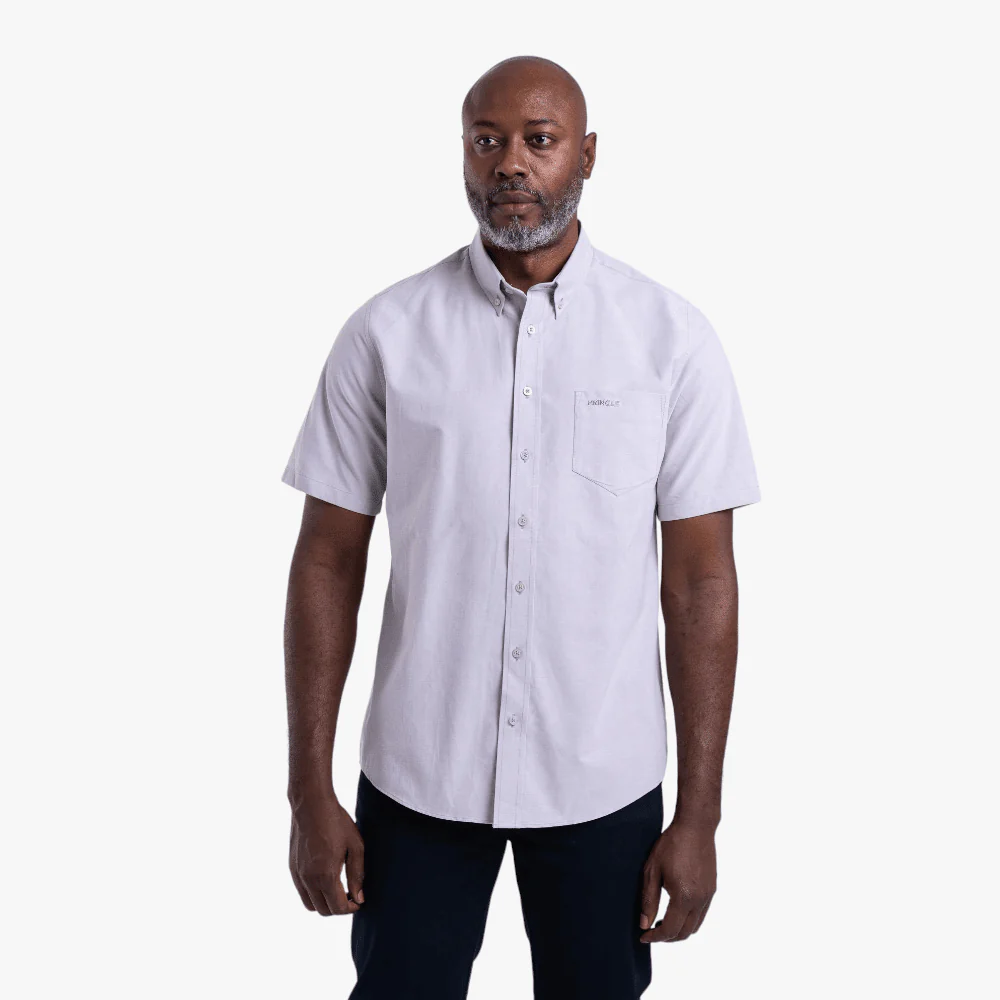 Pringle Mens Classic Short Sleeve Shirt Grey