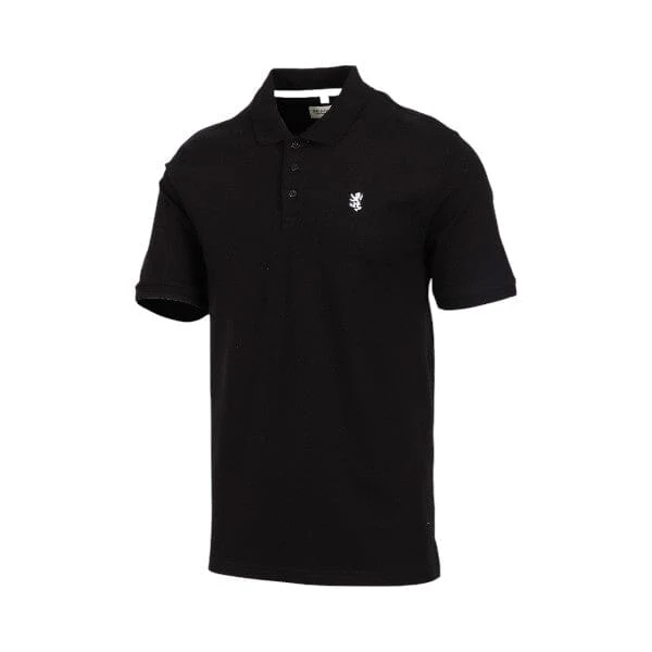 PRINGLE MENS AUSTYN CORE PIMA PIQUE SHORT SLEEVE GOLFER BLACK - Image 3