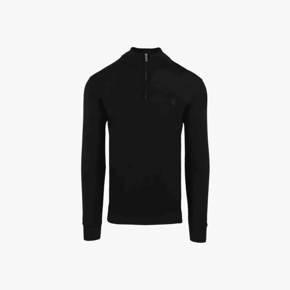 Pringle Mens Knitwear Leonard 1/4 Zip Sweater Navy