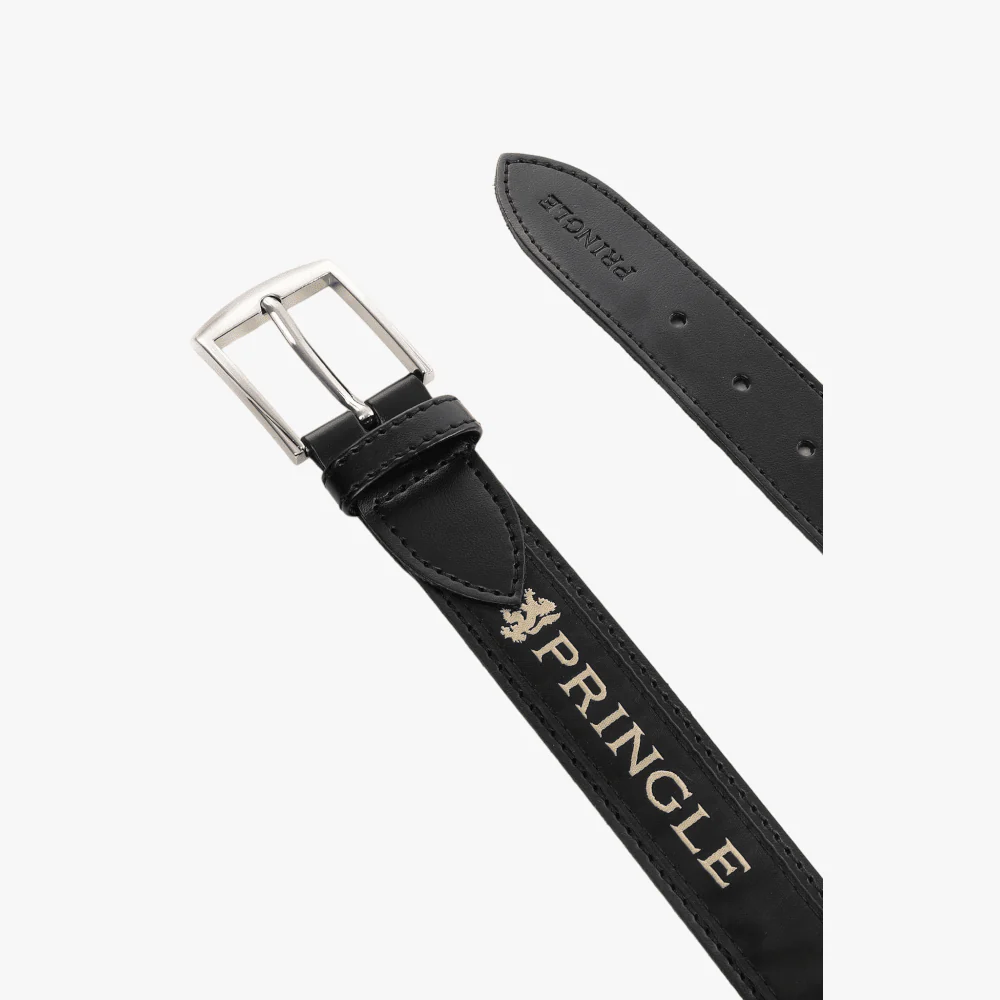 Pringle Mens Leather Casual Belt Black
