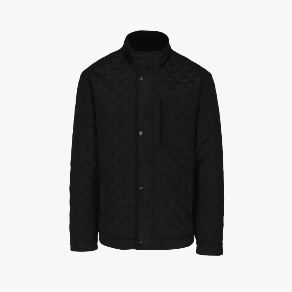 Pringle Mens Richard Quiltd Jacket Black