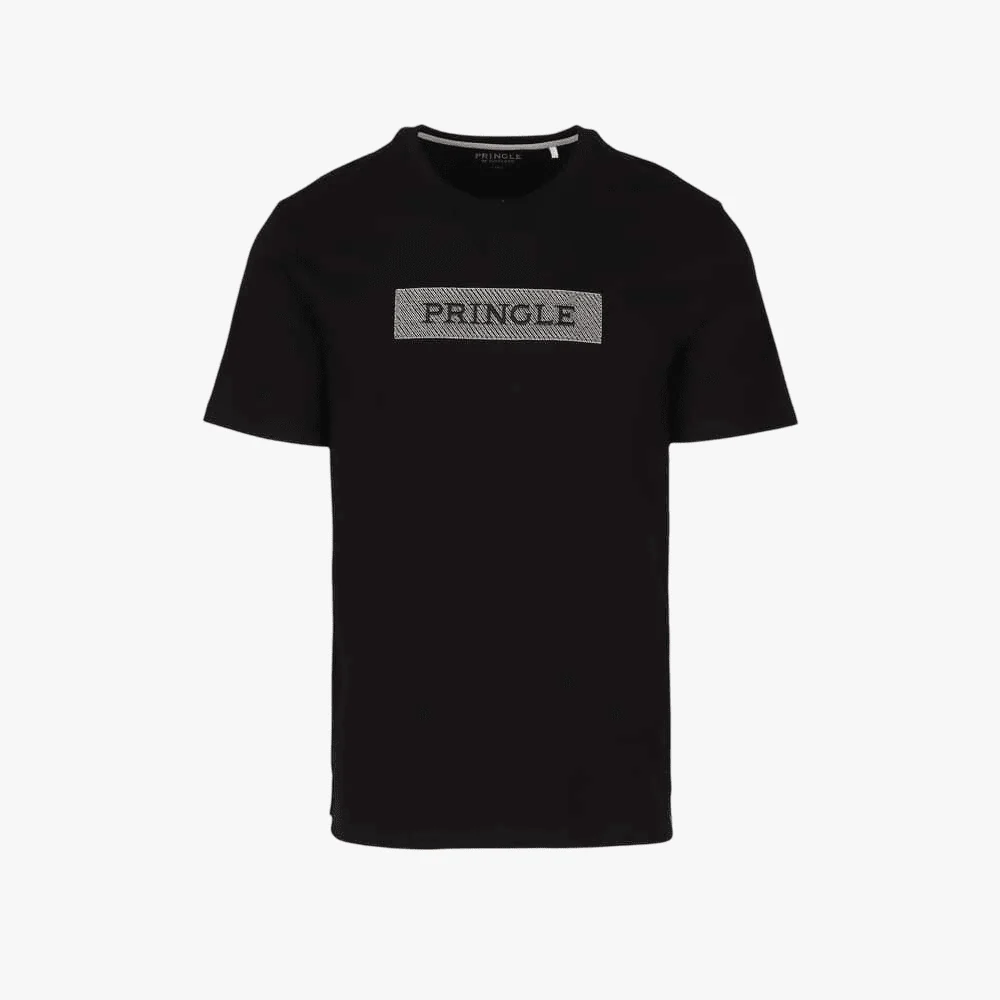 Pringle Mens Roy Embroid Tee Black