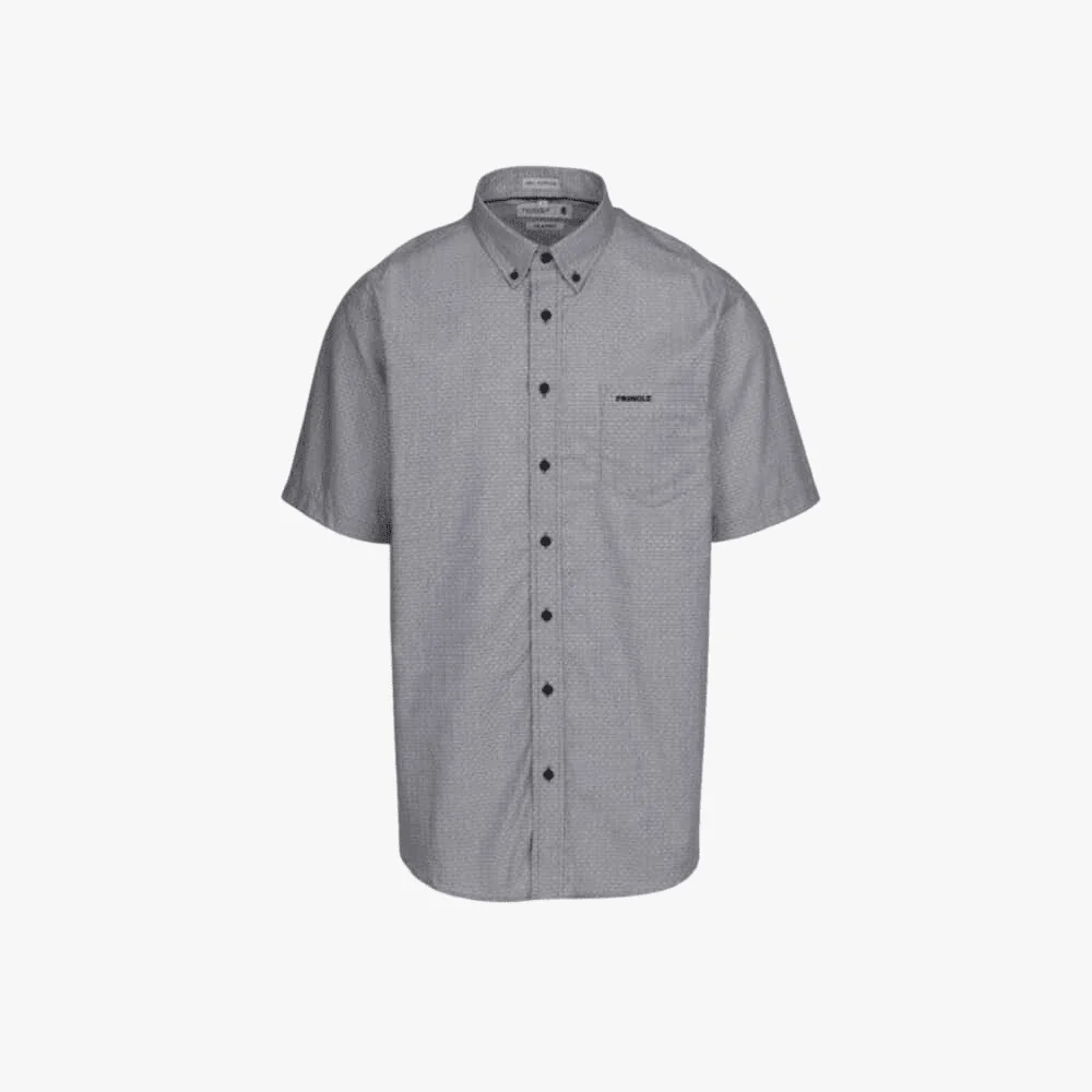 Pringle Mens Russel Short Sleeve Classic Shirt Black