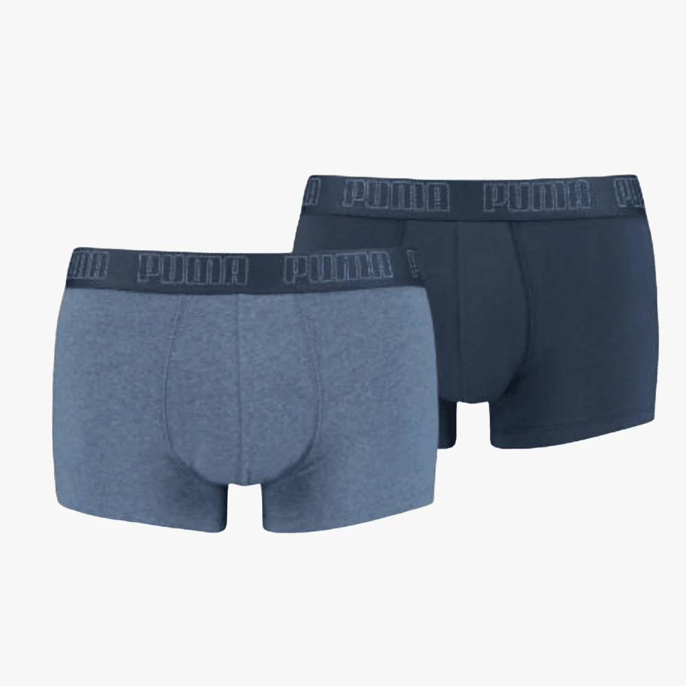 Puma Basic 2 Pack Trunks Denim Blue
