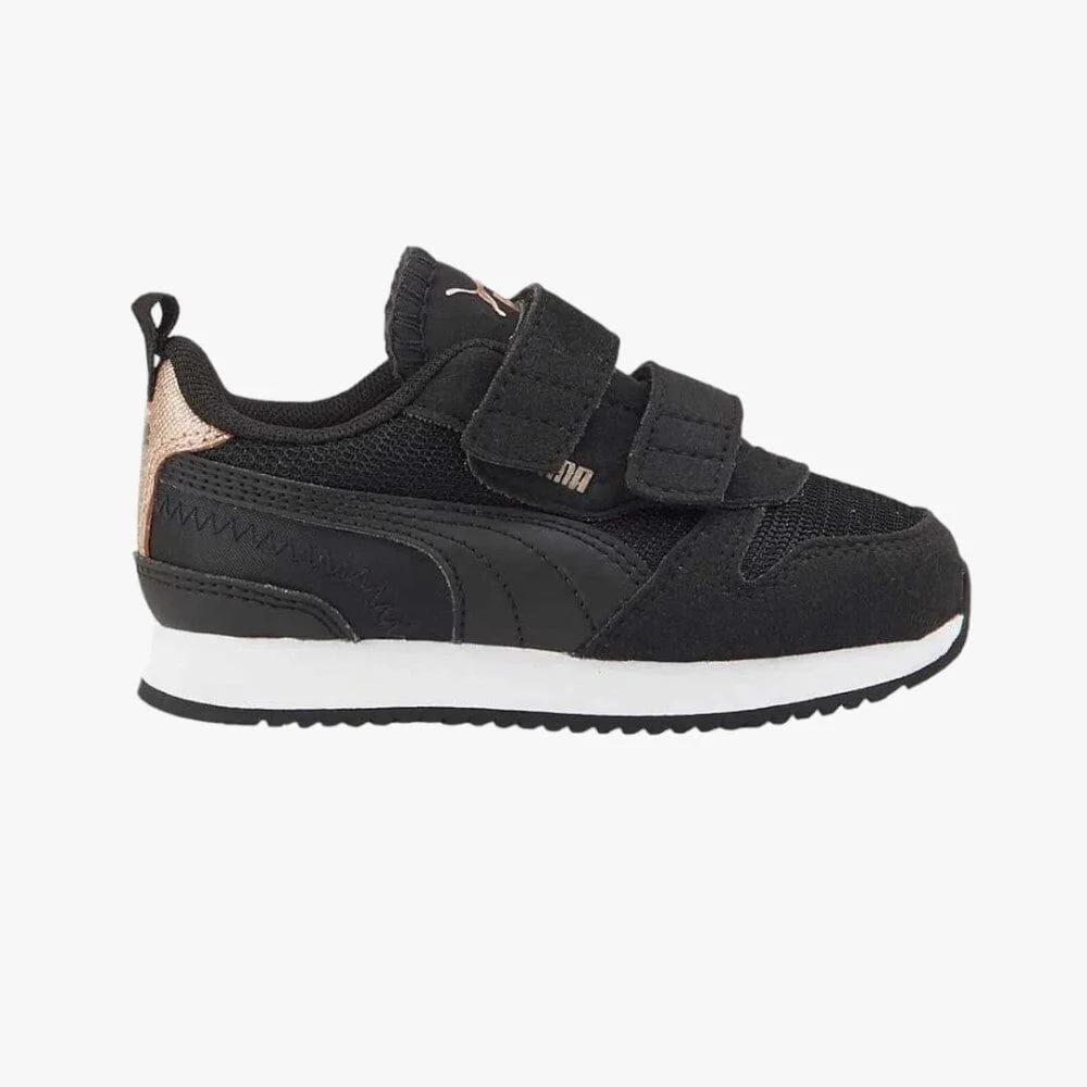Puma Infants R78 Metallic Sneaker Black