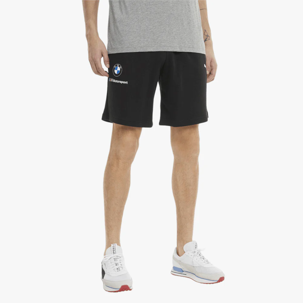 Puma Mens Bmw Ess Sweat Shorts Black