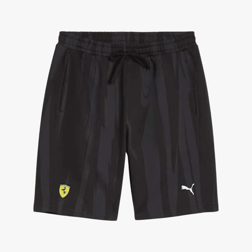 Puma Mens Ferrari Race Aop Shorts Black