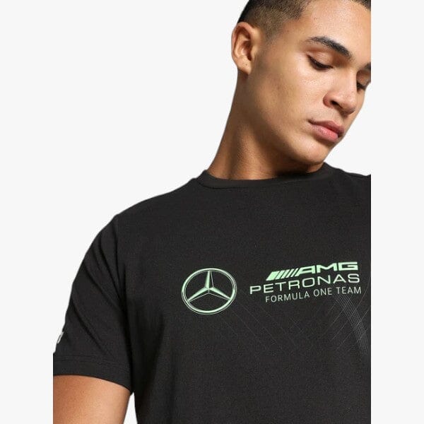 Puma Mens Mapf1 Logo Short Sleeve Tee Black - Image 4