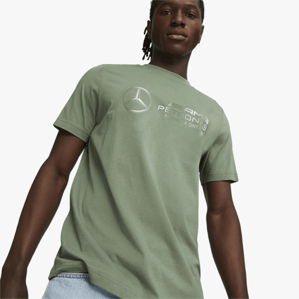 Puma Mens Mapf1 Logo Short Sleeve Tee Eucalyptus