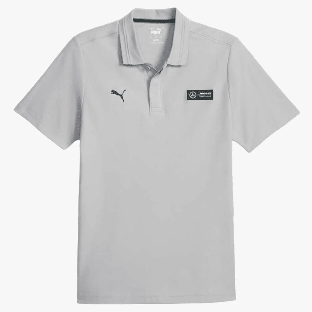 Puma Mens Mapf1 Short Sleeve Polo Golfer Silver