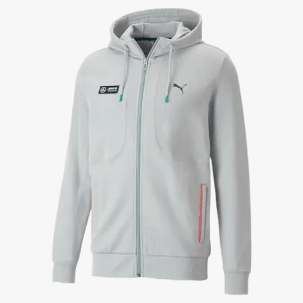 Puma Mens Mapf1 Sweat Jacket Team Silver