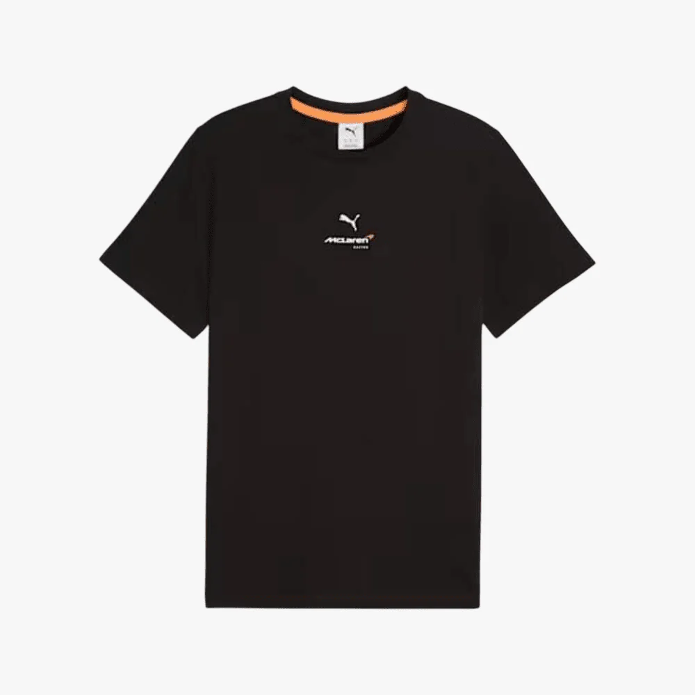 Puma Mens Mclaren Small Logo Short Sleeve Tee Black